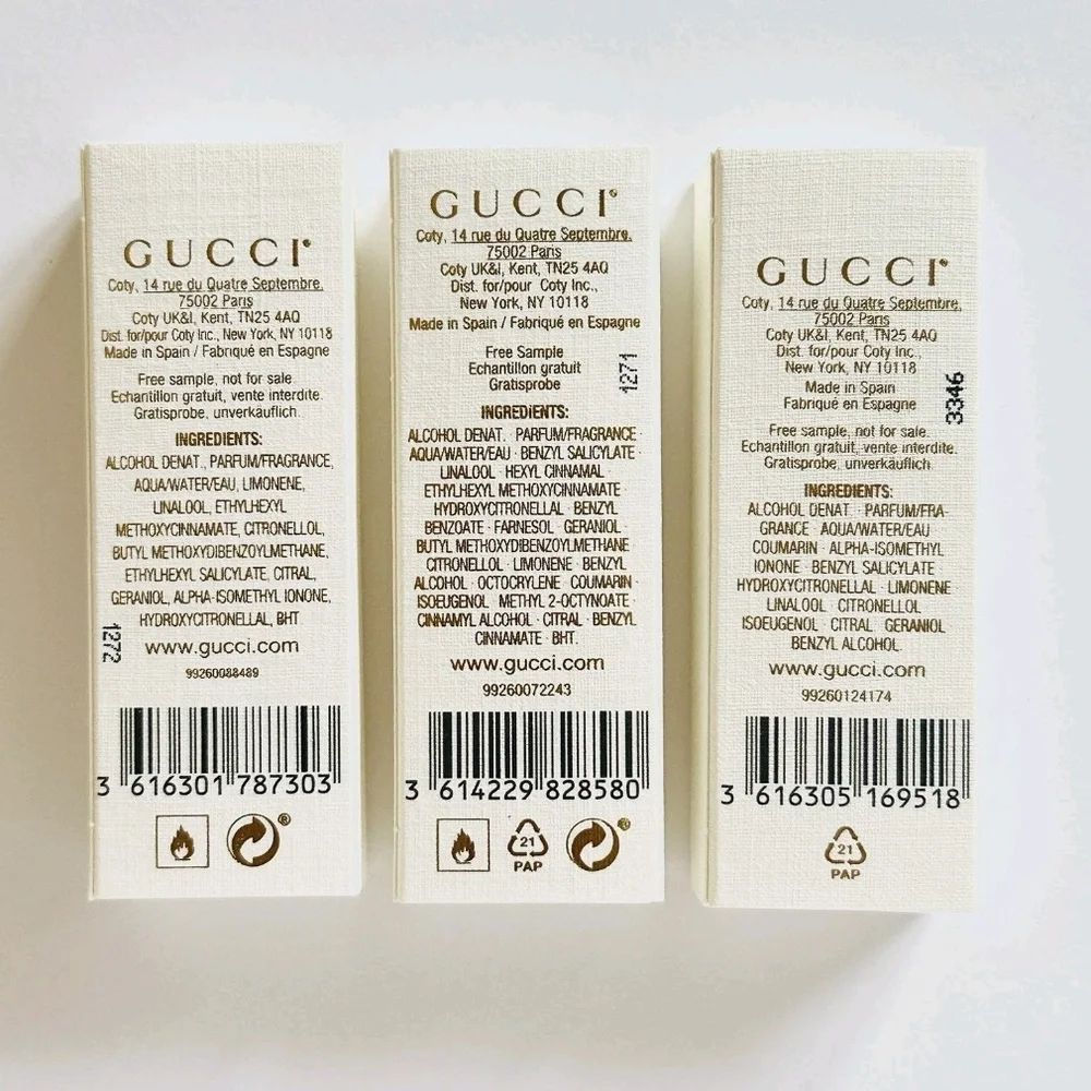 GUCCI The Alchemist’s Garden Luxury EDP Sample Set 3×1.5ml Rare Niche Scents NIB